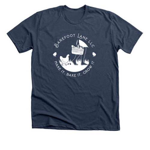 Barefoot Lane LLC Merch!!, a Heather Navy Premium Unisex Tee