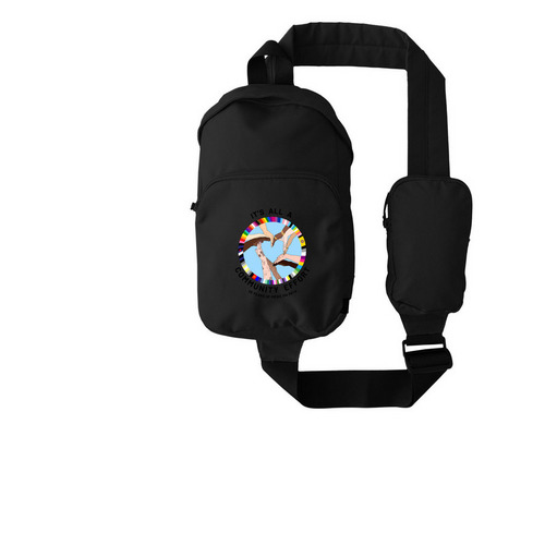 It's All A Community Effort Crossbody, a Black Grove Sling Bag