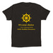 Dharma Wheel, a Black Premium Cotton Tee