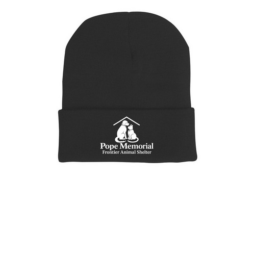 PMFAS Winter Hats&nbsp;, a Black Printed Cuffed Beanie