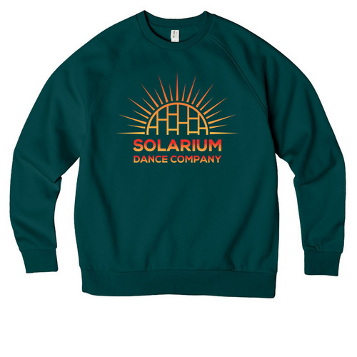 Solarium Classic, a Deep Sea Green Allmade Organic CVC Crewneck Sweatshirt