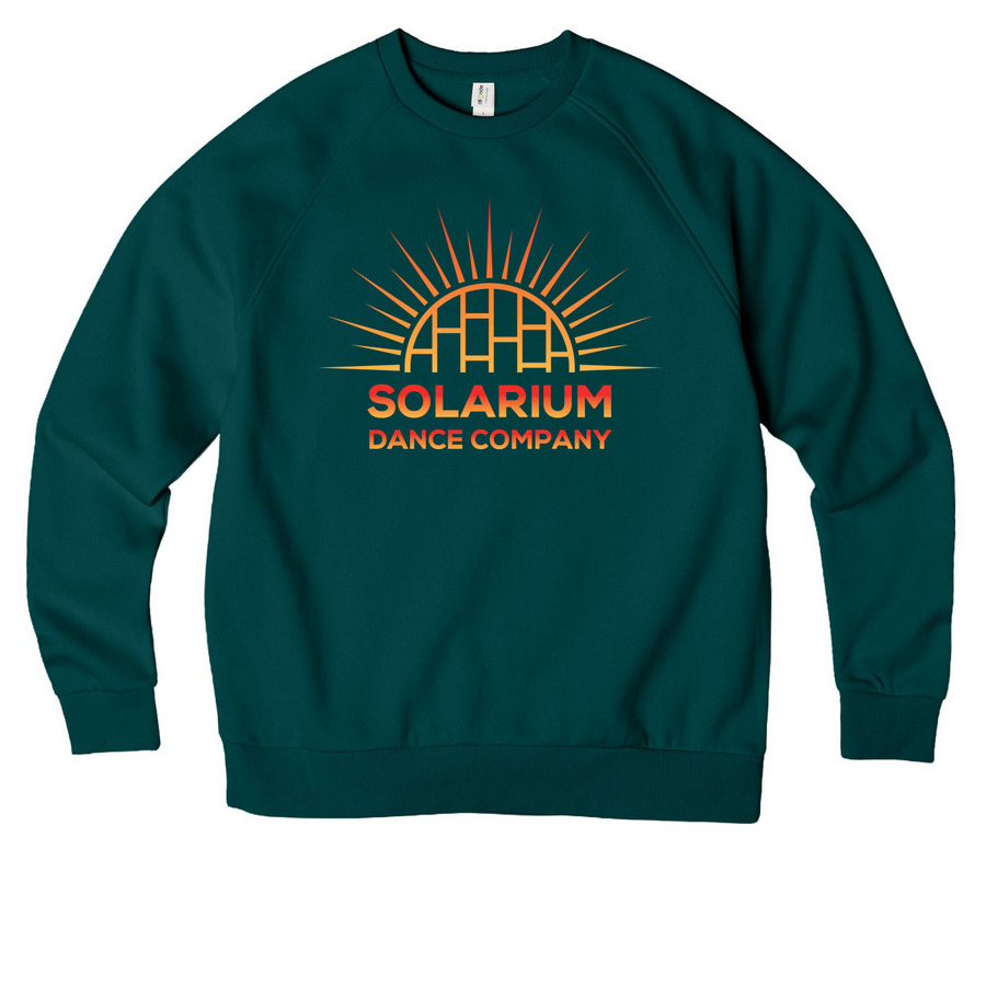 Solarium Classic, a Deep Sea Green Allmade Organic CVC Crewneck Sweatshirt