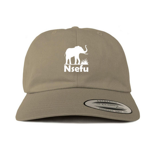 Baseball Hat w/ Logo, a Khaki Printed Classic Baseball Cap
