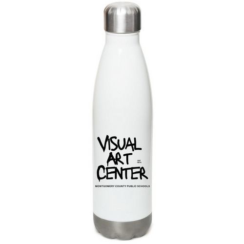 VAC Water Bottle, a White Stainless Steel Water Bottle