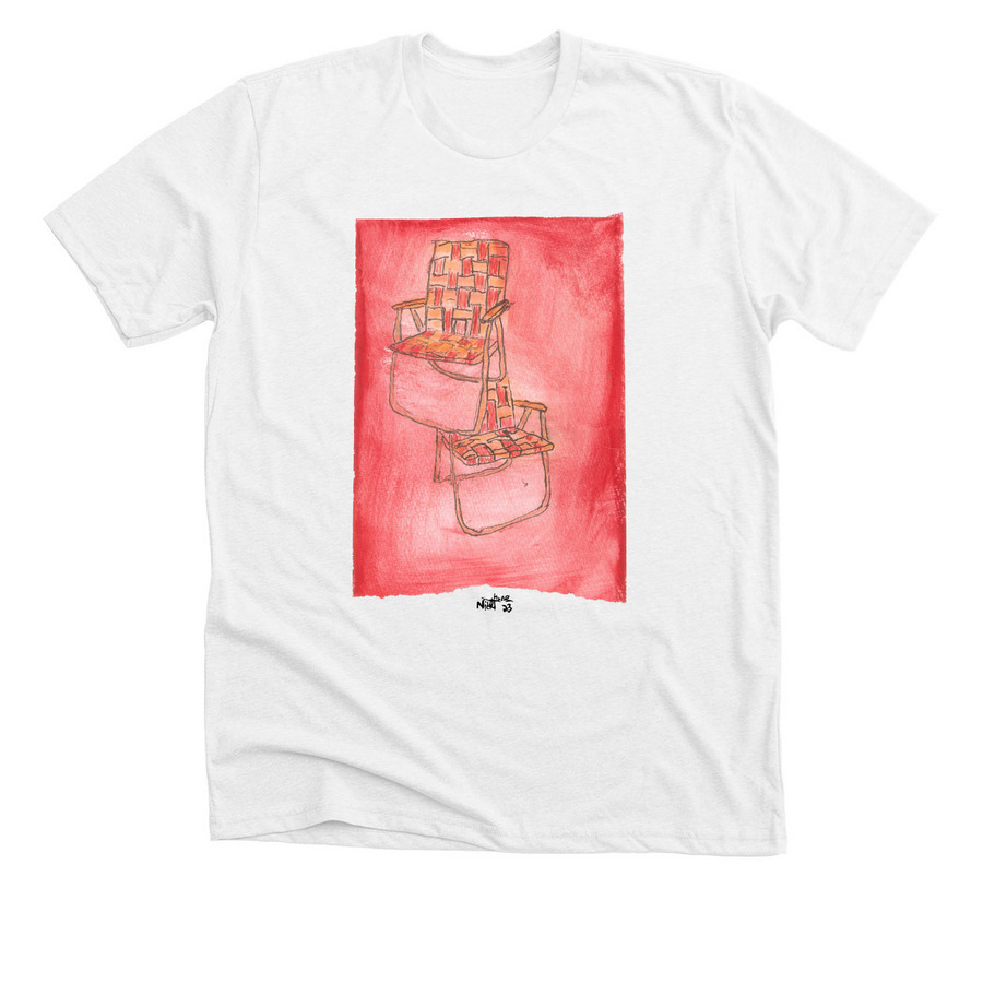 Lawn Chairs, a Solid White Blend Premium Unisex Tee