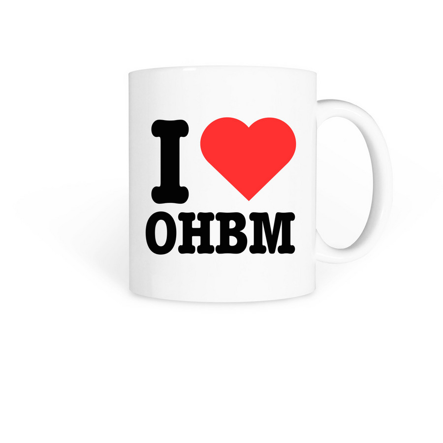 I ??OHBM Coffee Mug, a White Coffee Mug