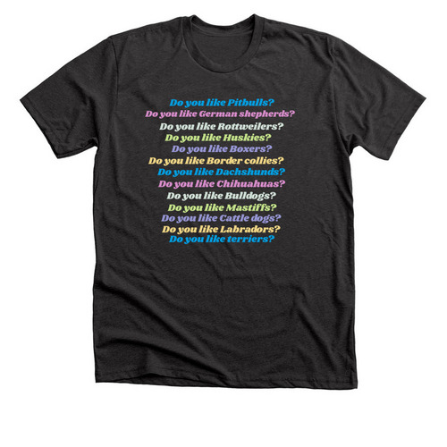 Support local rescues, a Dark Grey Heather Premium Unisex Tee