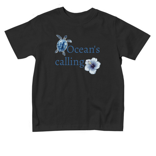 Ocean's Calling- toddler shirt&nbsp;&nbsp;, a Black Toddler Tee