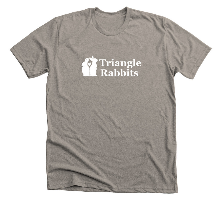 Triangle Rabbits Spring Edition, a Heather Stone Premium Unisex Tee