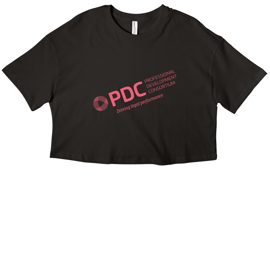 PDC Cropped Edit, a Black Women?s Cropped Cotton Tee