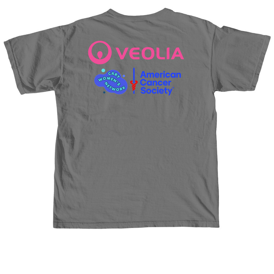 Veolia Women's Network Cary Hub, a Grey Comfort Colors Unisex Tee (back-view)