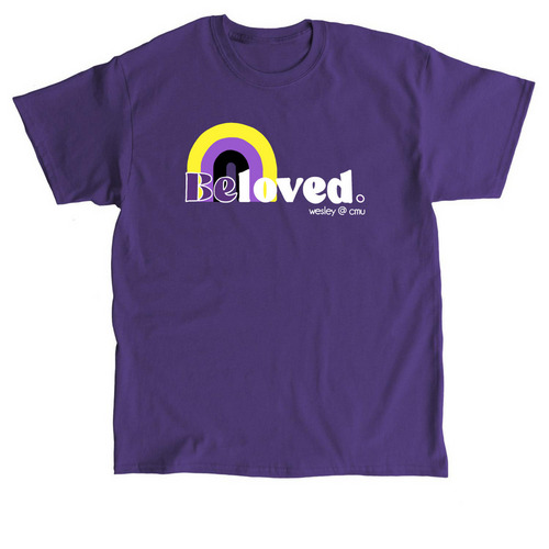 Non-Binary Flag Beloved Shirt, a Purple Classic Unisex Tee