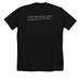 Limited edition Beard & Brow, a Solid Black Blend Premium Unisex Tee (back-view)