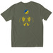 Wild Hornets Queen's Wrath Collection, a Military Green Softstyle Cotton Tee (back-view)