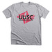 UUSC - Defying Nazis since 1940, a Athletic Heather Premium Unisex Tee