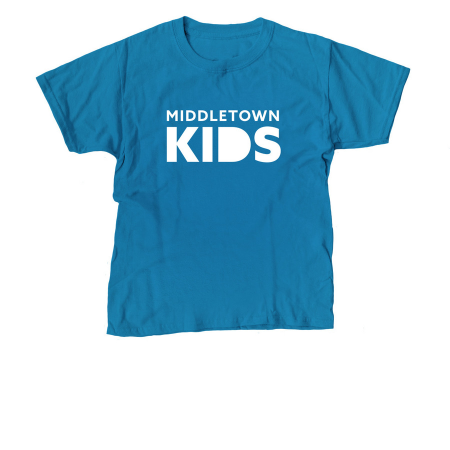 Middletown Kids Logo Tee, a Sapphire Youth Unisex Tee