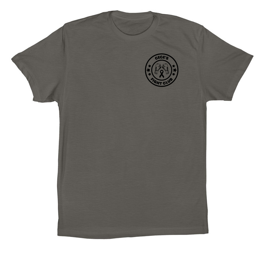 Cece's Fight Club (BLACK LOGO), a Asphalt Premium Cotton Tee