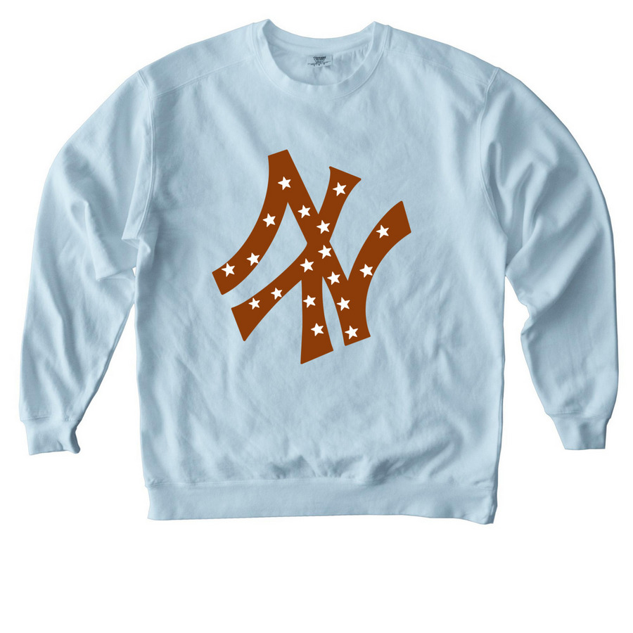 NY With A Twist, a Chambray Comfort Colors Crewneck Sweatshirt