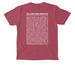 Slow Food Manifesto Pocket Tee, a Crimson Comfort Colors Pocket Tee (back-view)