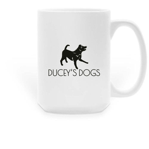 Ducey's Dogs - Mugs, a White Large Coffee Mug