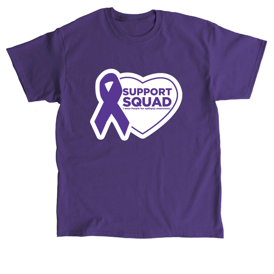 Epilepsy Awareness&nbsp;Support Squad&nbsp;, a Purple Classic Unisex Tee