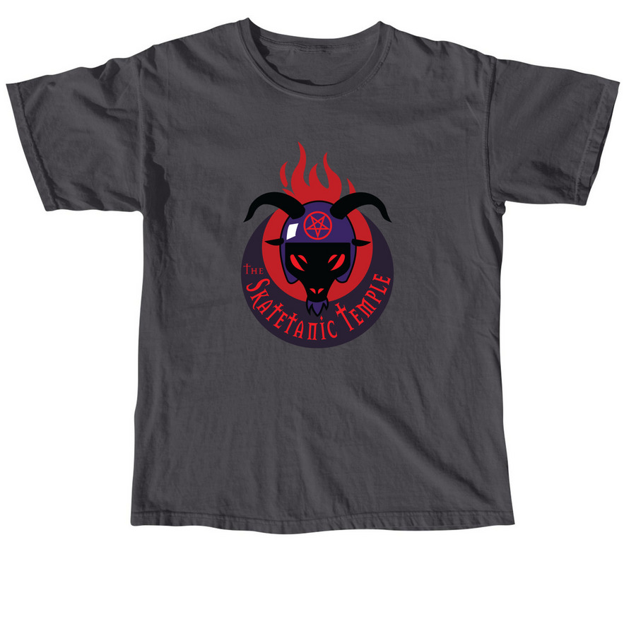 The Skatetanic Temple, a Graphite Comfort Colors Unisex Tee