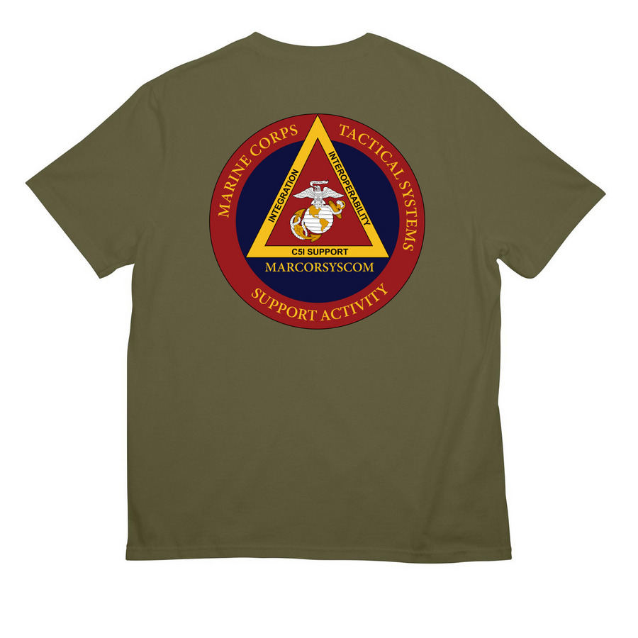 MCTSSA Shirts and Sweaters - Front & Back, a Olive Green Drab All-American Unisex Tee (back-view)