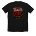 Forged From Fire&nbsp;, a Solid Black Blend Premium Unisex Tee (back-view)