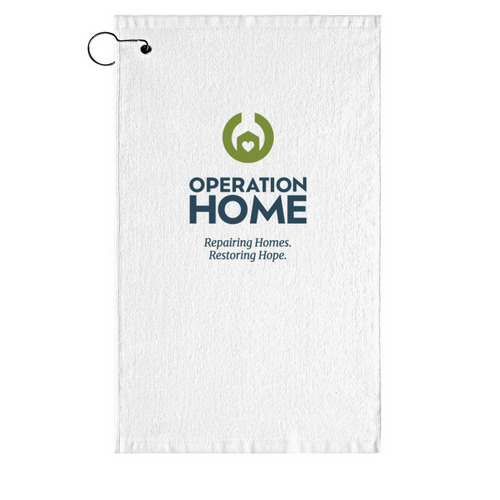 "Golf for Good" Towel, a White Golf Towel