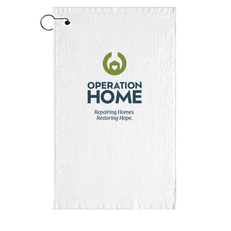 "Golf for Good" Towel, a White Golf Towel