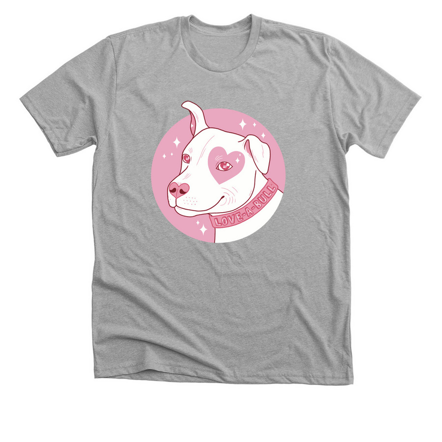 Pink Pittie Club!, a Athletic Heather Premium Unisex Tee
