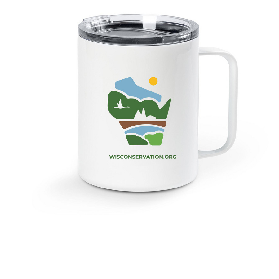 NRF Icon Steel Water bottle, a White Stainless Steel Travel Mug
