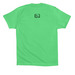 Read t-shirt, a Synthetic Green Premium Cotton Tee (back-view)