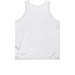 Jump Tank, a White Classic Unisex Tank Top (back-view)