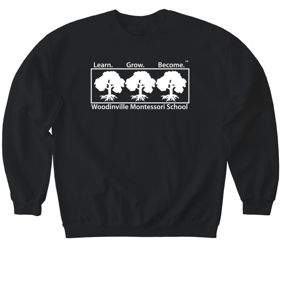 Adult Pullover Crewneck, a Black Softstyle Crewneck Sweatshirt