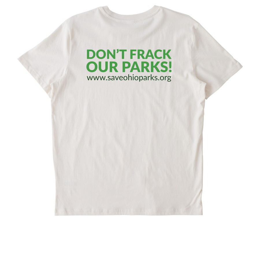 Save Ohio Parks Tan Logo Tee, a Vintage White Stanley/Stella Unisex Crafter Tee (back-view)