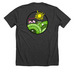 Do not select this one&nbsp;, a Dark Grey Heather Premium Unisex Tee (back-view)