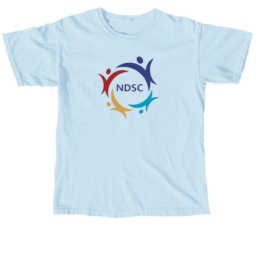 NDSC Large Circle Logo, a Chambray Comfort Colors Unisex Tee