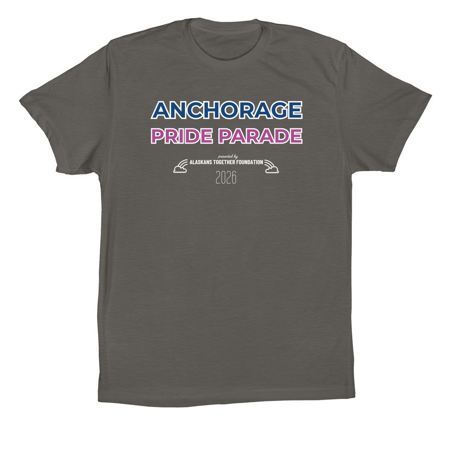 Anchorage Pride Parade T-Shirts, a Asphalt Premium Cotton Tee