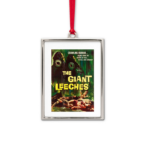 The Giant Leeches framed ornament, a White Silver Portrait Frame Ornament