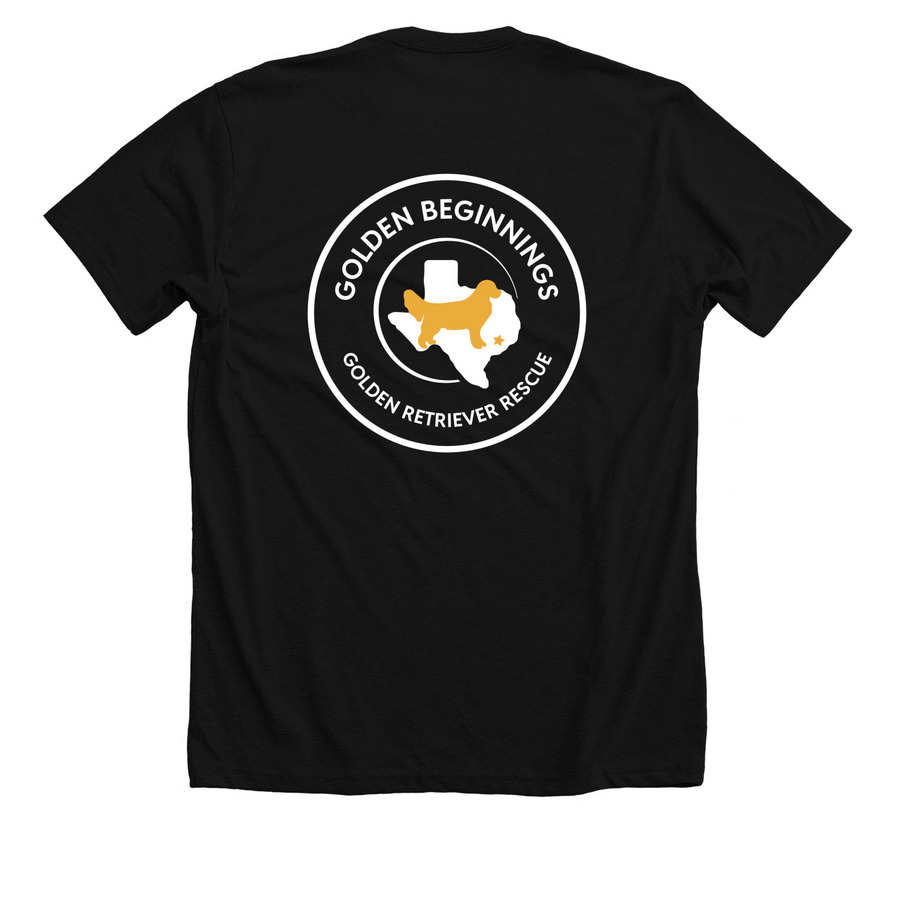 GBGRR Apparel-Logo Front & Back-Dark Shirts, a Solid Black Blend Premium Unisex Tee (back-view)