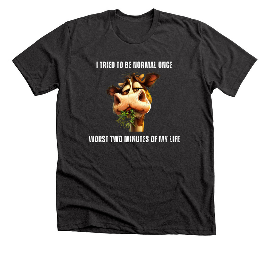 Special Order - "normal", a Dark Grey Heather Premium Unisex Tee