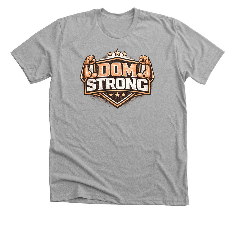 Muscle Dom, a Athletic Heather Premium Unisex Tee