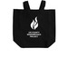 LCRP Bags, a Black Recycled Cotton Tote Bag (back-view)