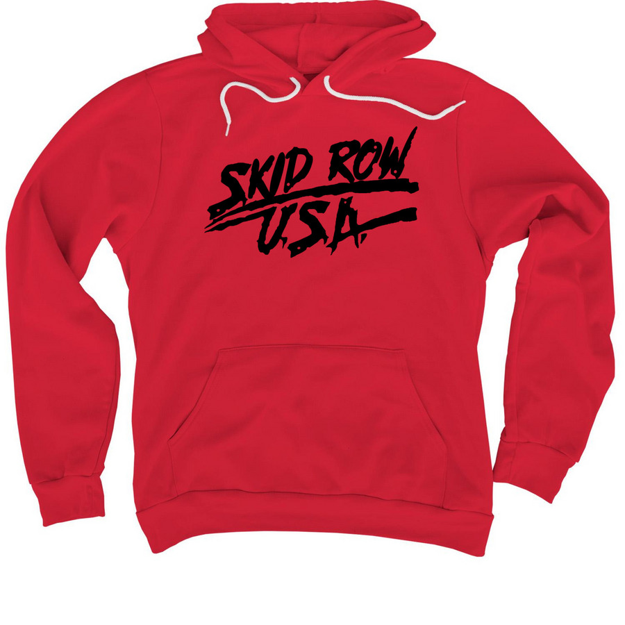 SKID ROW - U.S.A., a Red Premium Pullover Hoodie