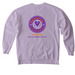 Clemson Paw Partners, a Orchid Comfort Colors Crewneck Sweatshirt (back-view)
