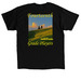 Hopecore t-shirt, a Black Classic Unisex Tee (back-view)