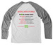 Stranger Plants - Style 2, a Aluminum Grey/ Bright White Allmade Eco Triblend Colorblock Raglan Long Sleeve Tee (back-view)