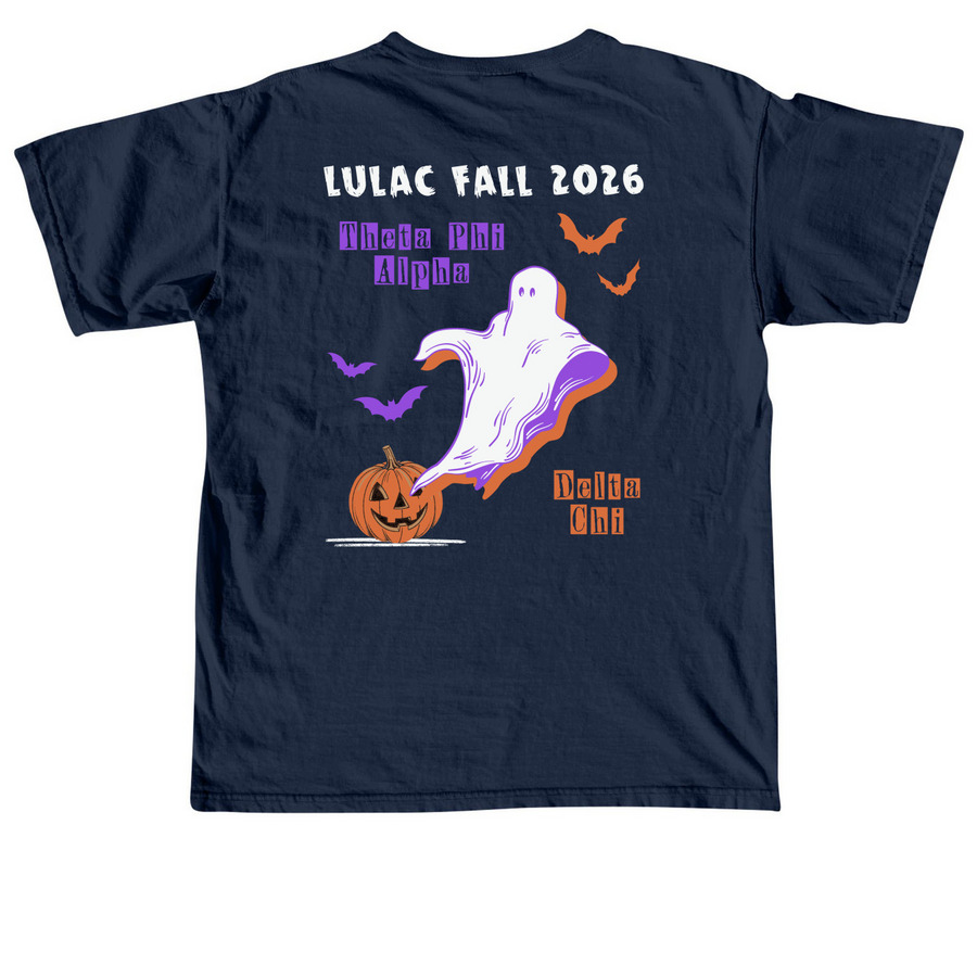 LULAC '26 ??? x&nbsp;??&nbsp;, a True Navy Comfort Colors Unisex Tee (back-view)
