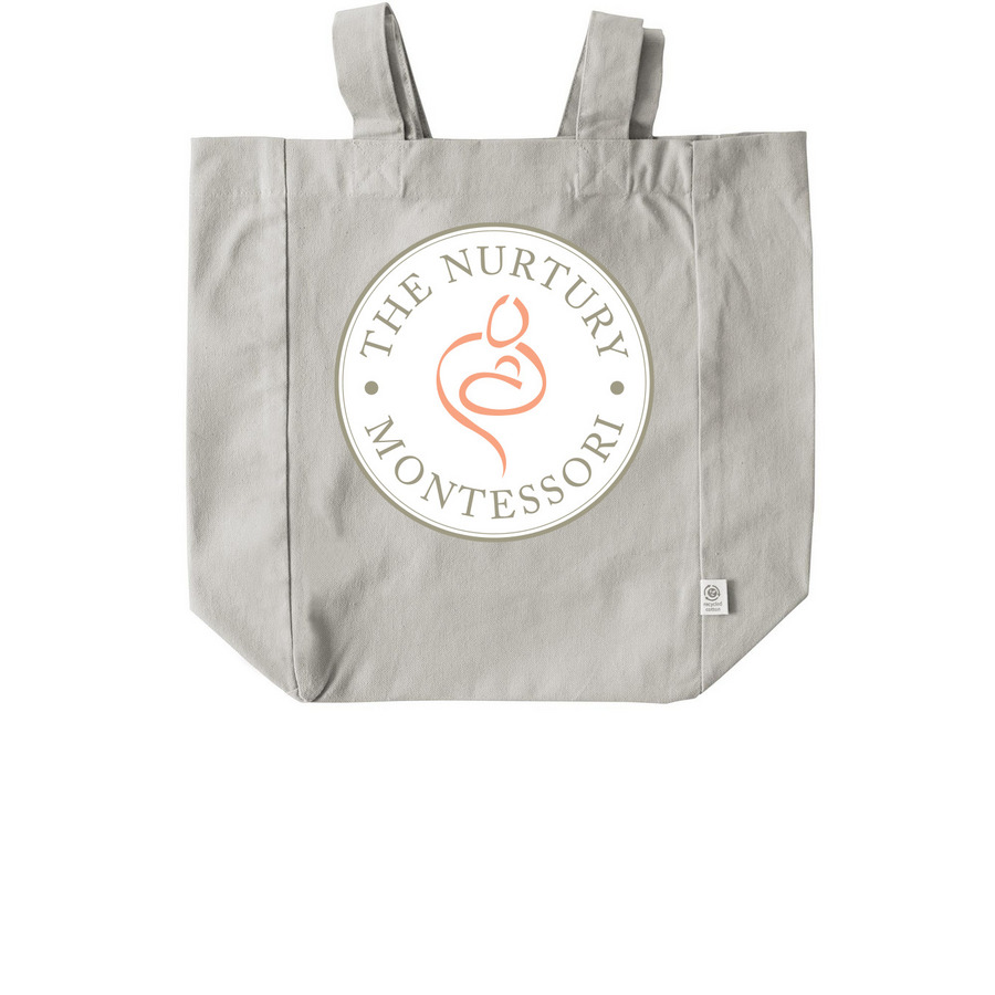 The Nurtury Montessori, a Natural Recycled Cotton Tote Bag